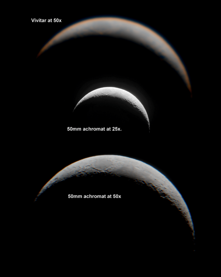 simulation with vivitar refractor