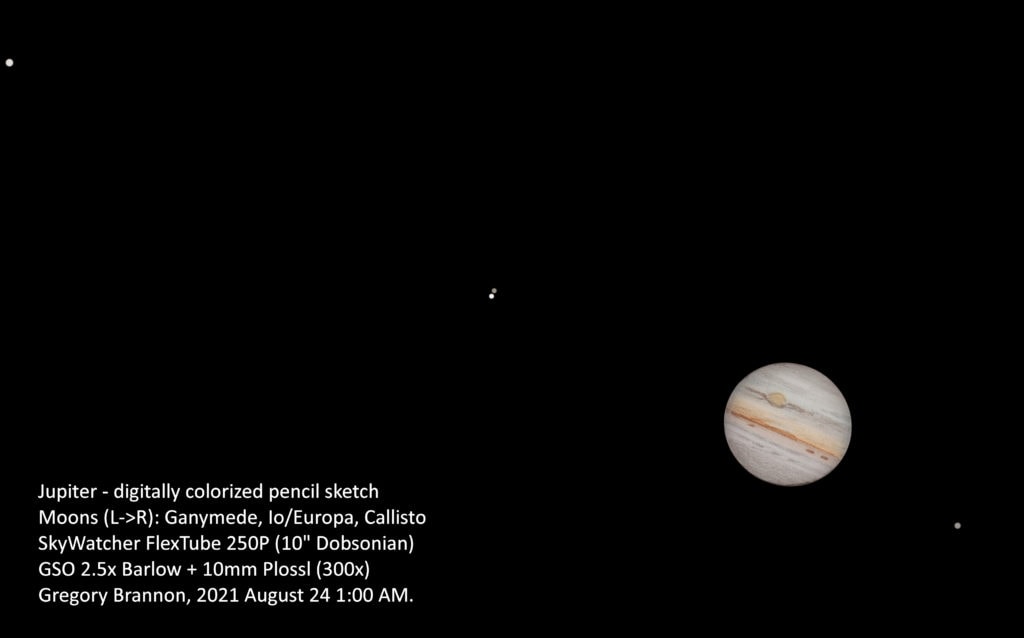 seeing jupiter with 10