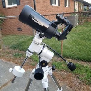 Celestron C90 on EXOS Nano EQ3 mount